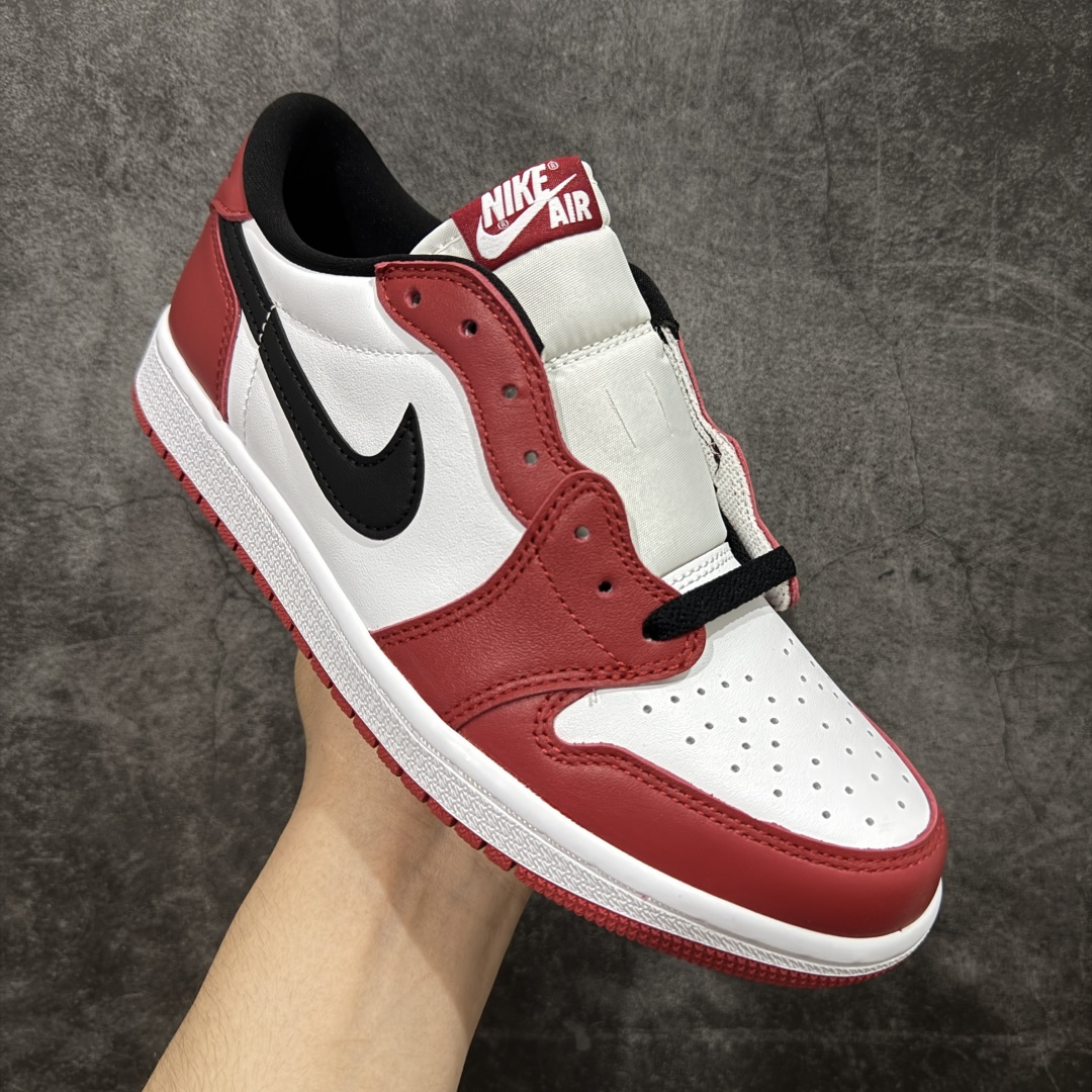 图片[3]-【KZ纯原】Air Jordan 1 Low OG AJ1 乔丹1代 aj1 乔1 低邦 男女同款 乔丹篮球鞋系列 白红芝加哥 原厂原材料软头层皮料 国内一线头部知名大厂出品 高端外贸零售专供品质 版型细节完美 原鞋原楦头纸板开发 原厂防尘纸 极致一眼正品既视感 货号：705329-600 尺码：36-47.5-选品中心