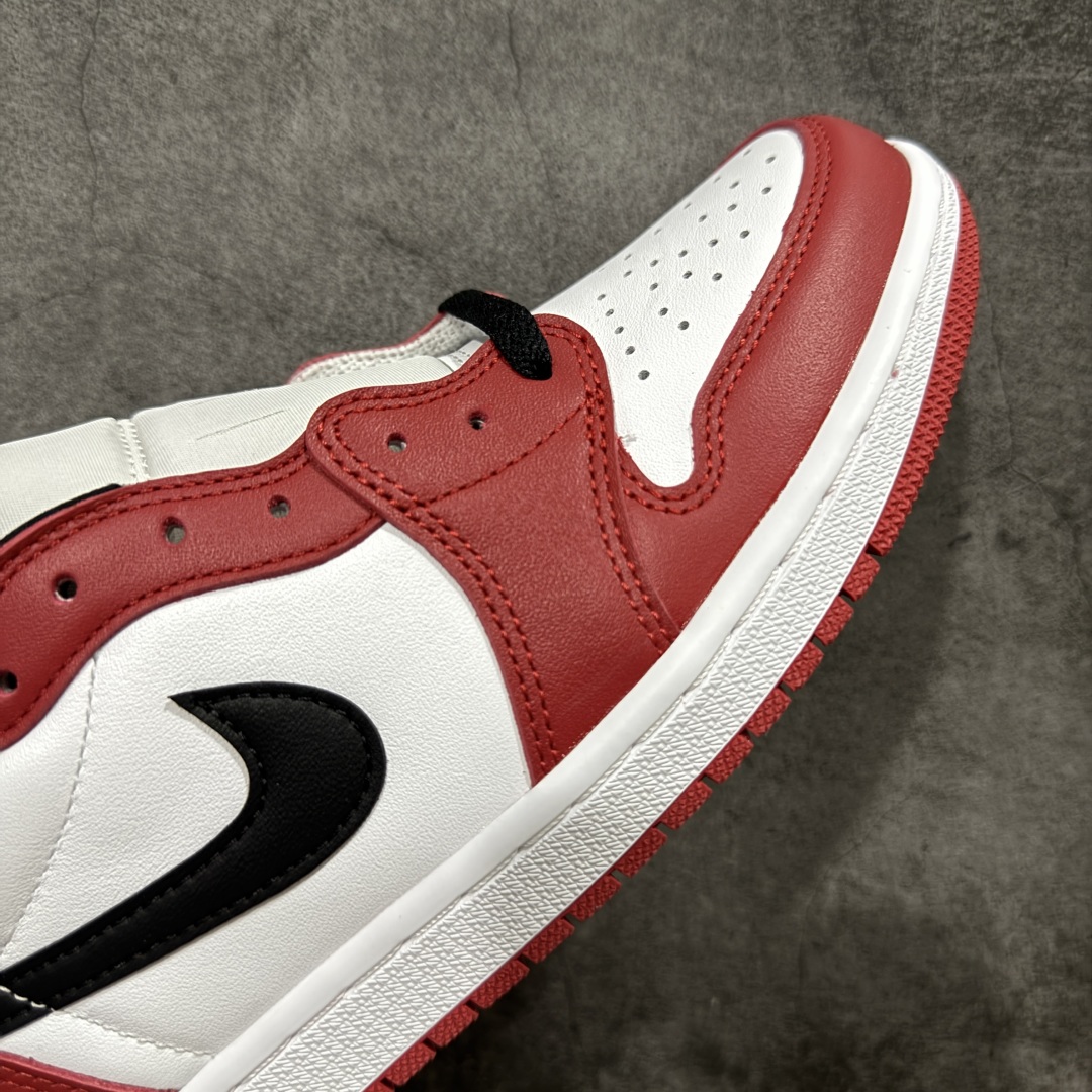 图片[6]-【KZ纯原】Air Jordan 1 Low OG AJ1 乔丹1代 aj1 乔1 低邦 男女同款 乔丹篮球鞋系列 白红芝加哥 原厂原材料软头层皮料 国内一线头部知名大厂出品 高端外贸零售专供品质 版型细节完美 原鞋原楦头纸板开发 原厂防尘纸 极致一眼正品既视感 货号：705329-600 尺码：36-47.5-选品中心