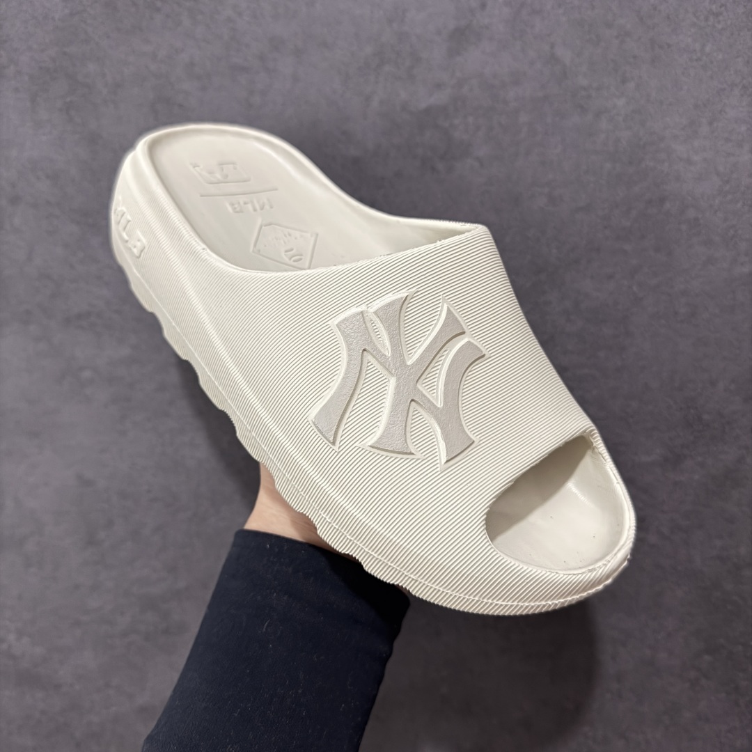图片[3]-【公司级】新款MLB情侣拖鞋男女NY厚底增高一字拖凉鞋运动沙滩鞋白色 尺码： 35-45-选品中心