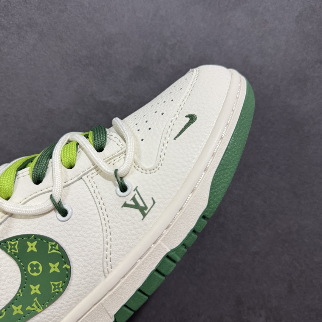  
【定制版】Nike SB Dunk Low LV联名 绑带花纹绿勾 周年高端定制 低帮休闲板鞋 DM