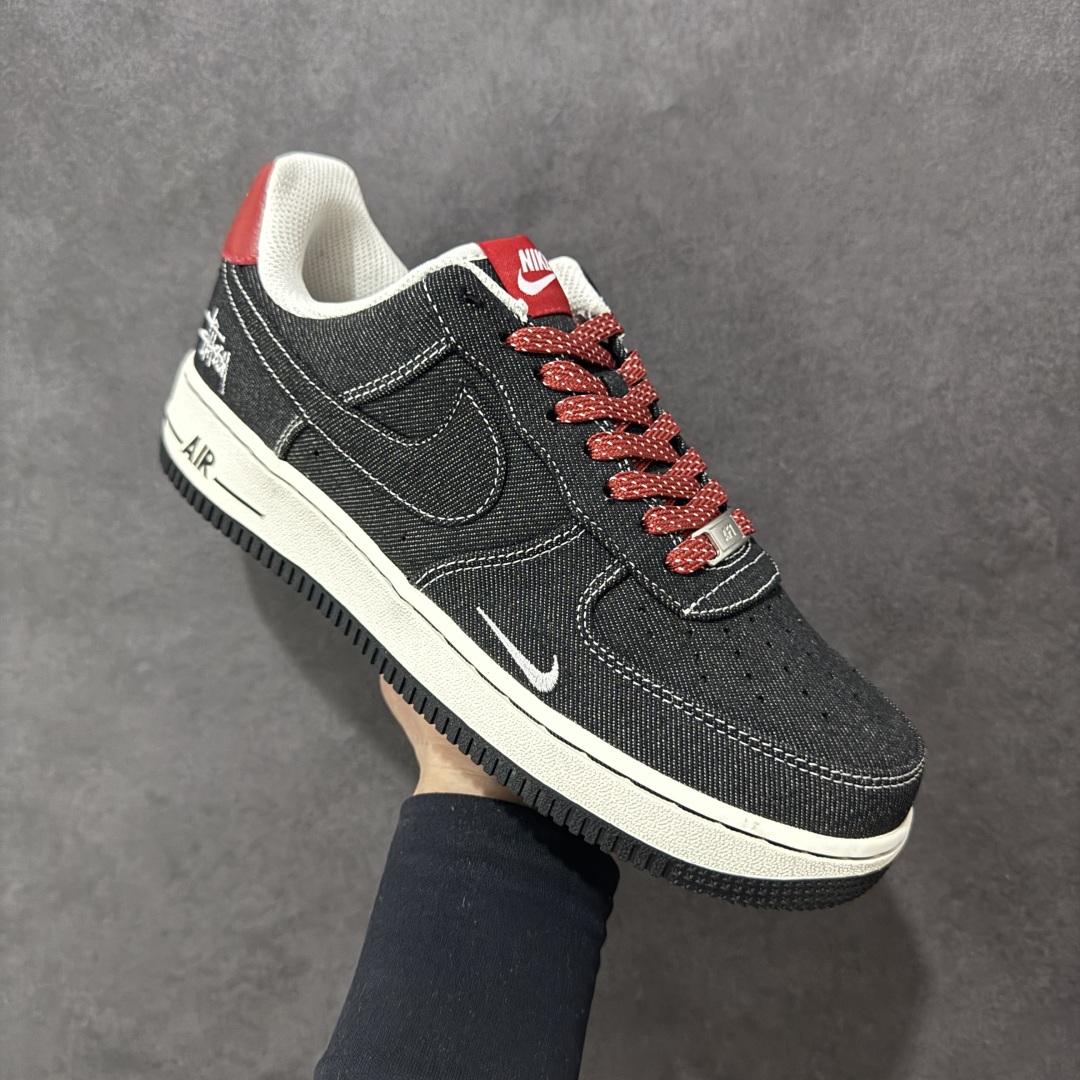  
【定制版】Nike Air Force 1'07 Low 斯图西联名 深灰织布 空军一号低帮休闲板鞋