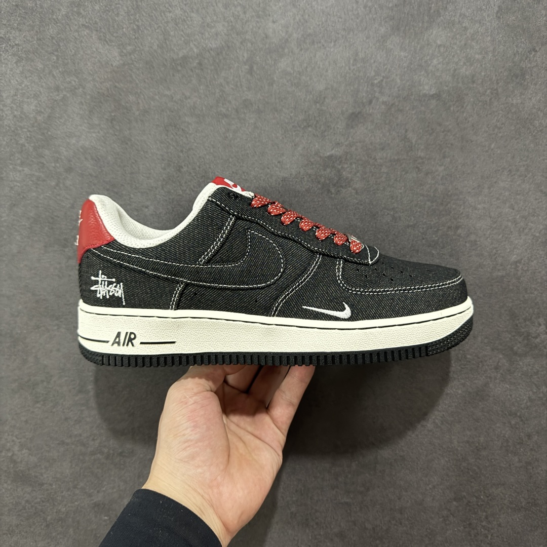  
【定制版】Nike Air Force 1'07 Low 斯图西联名 深灰织布 空军一号低帮休闲板鞋