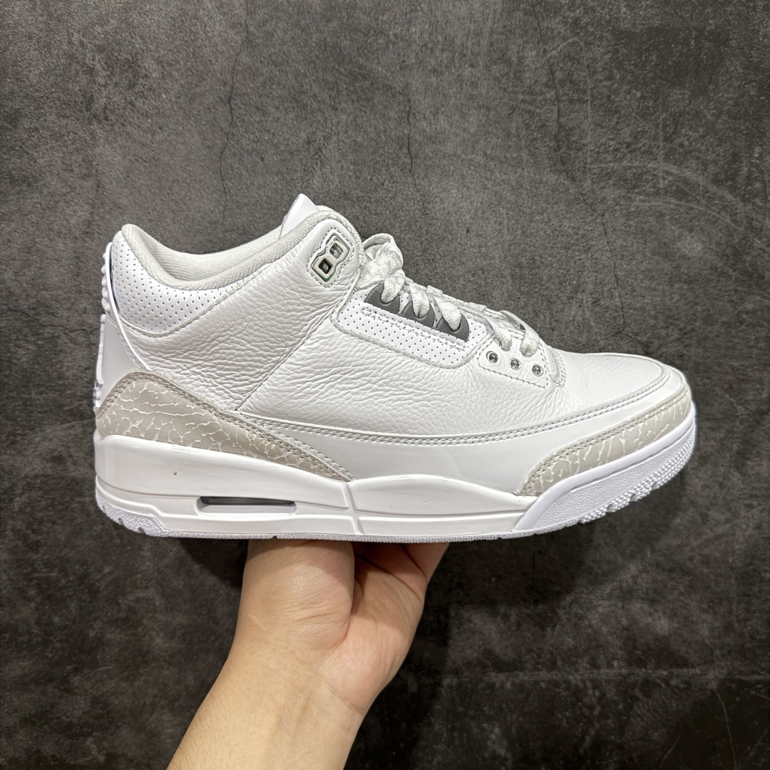 【PK纯原】Air Jordan 3 Retro \”Pure Money\” AJ3 乔丹3代复刻白猫 货号:CT8532-111  国内一线大厂pk出品 匠心打造 原厂皮料原厂数据 全新纸板 模具打造 外贸 平台高端零售专供品质 品质毋庸置疑 一眼正品既视感 细节均已解码 尺码:36 36.5 37.5 38 38.5 39 40 40.5 41 42 42.5 43 44 44.5-选品中心