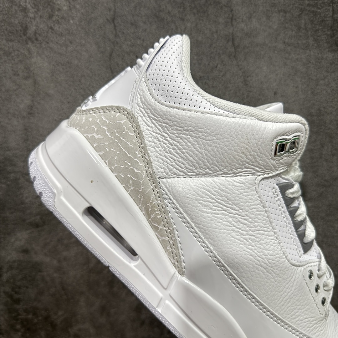 图片[7]-【PK纯原】Air Jordan 3 Retro \”Pure Money\” AJ3 乔丹3代复刻白猫 货号：CT8532-111  国内一线大厂pk出品 匠心打造 原厂皮料原厂数据 全新纸板 模具打造 外贸 平台高端零售专供品质 品质毋庸置疑 一眼正品既视感 细节均已解码 尺码：36 36.5 37.5 38 38.5 39 40 40.5 41 42 42.5 43 44 44.5-选品中心