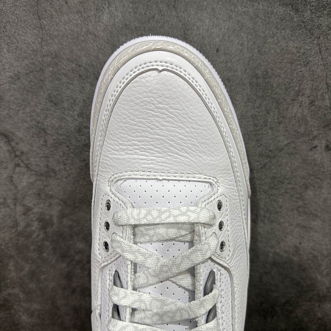 图片[5]-【PK纯原】Air Jordan 3 Retro \”Pure Money\” AJ3 乔丹3代复刻白猫 货号：CT8532-111  国内一线大厂pk出品 匠心打造 原厂皮料原厂数据 全新纸板 模具打造 外贸 平台高端零售专供品质 品质毋庸置疑 一眼正品既视感 细节均已解码 尺码：36 36.5 37.5 38 38.5 39 40 40.5 41 42 42.5 43 44 44.5-选品中心