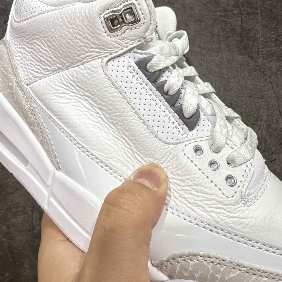  
【外贸纯原】Air Jordan 3 Retro Pure Money AJ3 乔丹3代复刻白猫 
