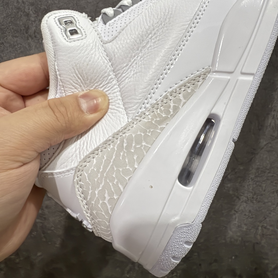 
【外贸纯原】Air Jordan 3 Retro Pure Money AJ3 乔丹3代复刻白猫 
