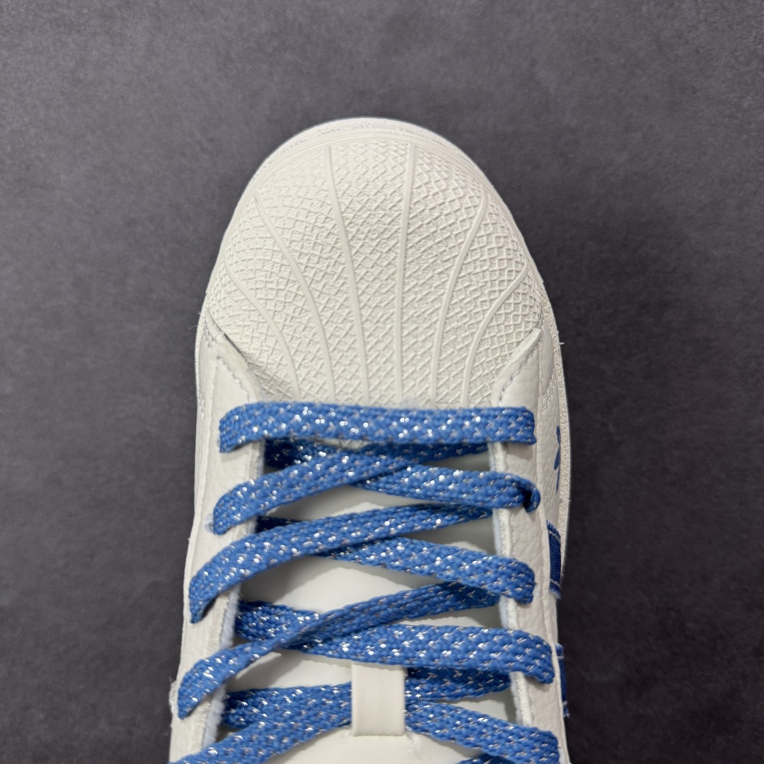 图片[8]-【定制版】AD Originals Superstar x MLB 白蓝 采用全新头层拼接皮革材质 后跟采用特色3D立体印字 渠道正品订单 诠释市场最高工艺水平 全鞋进口头层皮料打造 区别市面普通真标版本，进出专柜无压力 货号：XS0012 尺码：36-45-选品中心