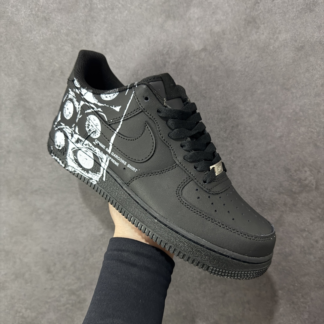 图片[3]-【定制版】Comme Des Garcons x Nike Air Force 1 Low CDG联名 空军一号低帮休闲板鞋 923044-101  #原鞋开发 原楦头原纸板 纯正版型 正品NFC感应芯片 内置全掌气垫  尺码：36 36.5 37.5 38 38.5 39 40 40.5 41 42 42.5 43 44 44.5 45-选品中心