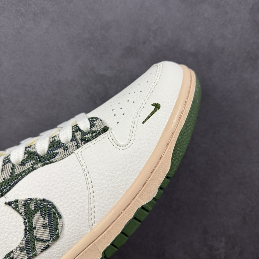 图片[5]-【定制版】Nike SB Dunk Low Dior联名 迷彩绿勾 周年高端定制 低帮休闲板鞋 FC1688-226  #定制鞋盒 大厂纯原品质出货 超高清洁度 皮料切割干净无任何毛边 细节完美   尺码：36 36.5 37.5 38 38.5 39 40 40.5 41 42 42.5 43 44 44.5 45-选品中心