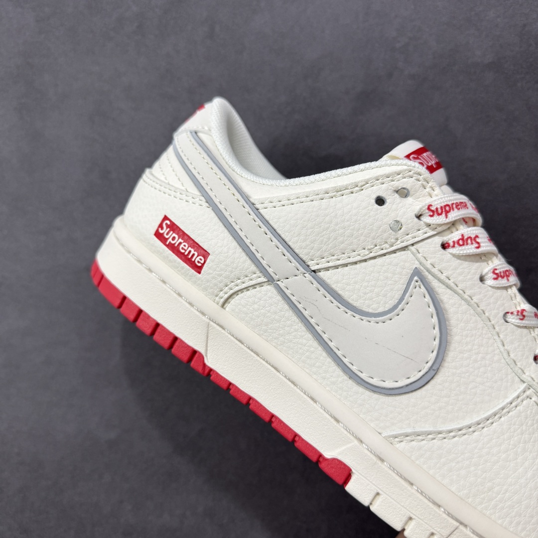 图片[6]-【定制版】Nike SB Dunk Low Supreme联名 双拼米红 周年高端定制 低帮休闲板鞋 XX3168-191  #定制鞋盒 大厂纯原品质出货 超高清洁度 皮料切割干净无任何毛边 细节完美   尺码：36 36.5 37.5 38 38.5 39 40 40.5 41 42 42.5 43 44 44.5 45-选品中心