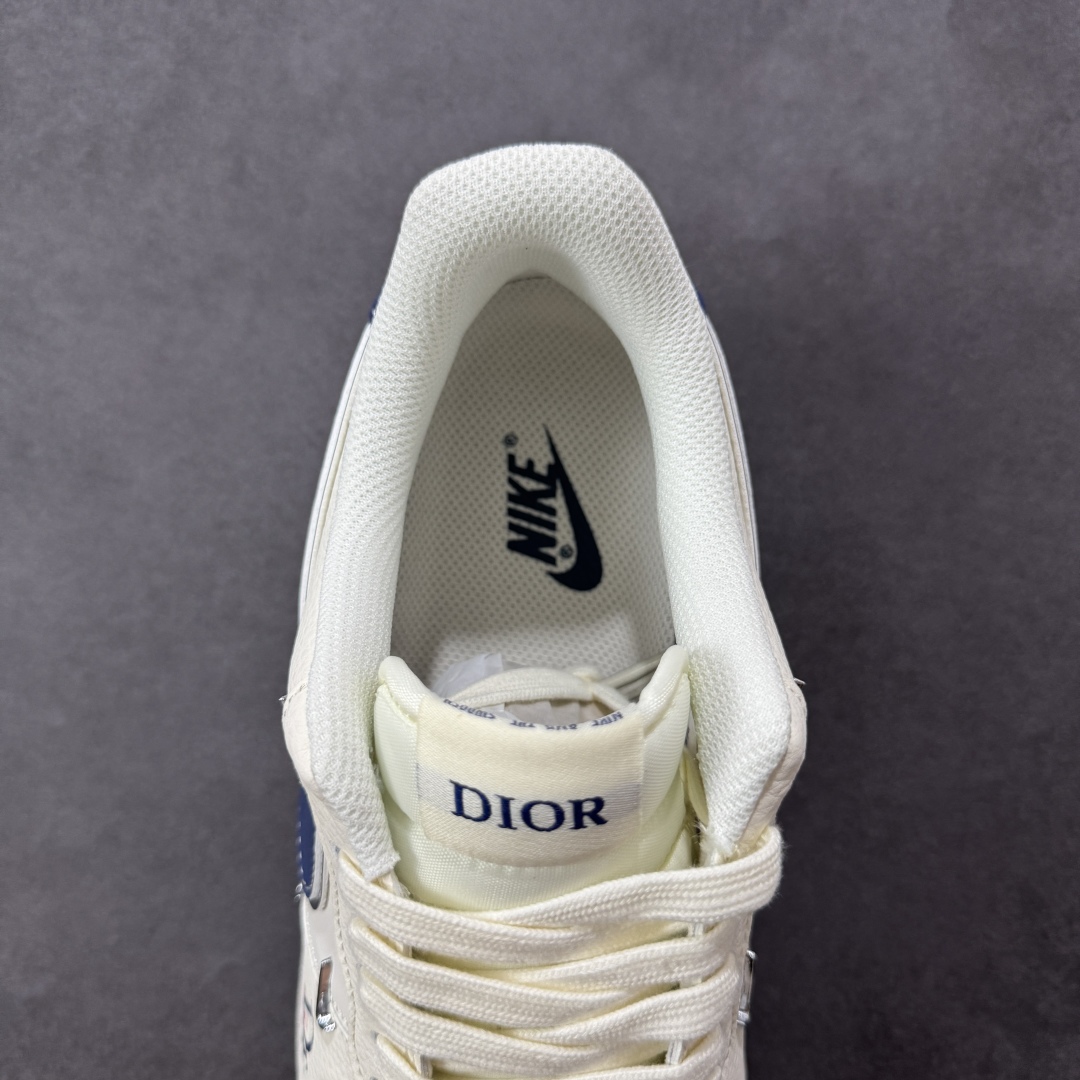 图片[6]-【定制版】Nike Air Force 1\’07 Low 迪奥联名 蓝四小银勾 空军一号低帮休闲板鞋 XS2869-001  #原楦头原纸板 原装鞋盒 定制五金配件 内置全掌气垫 原厂鞋底   尺码：36 36.5 37.5 38 38.5 39 40 40.5 41 42 42.5 43 44 44.5 45-选品中心