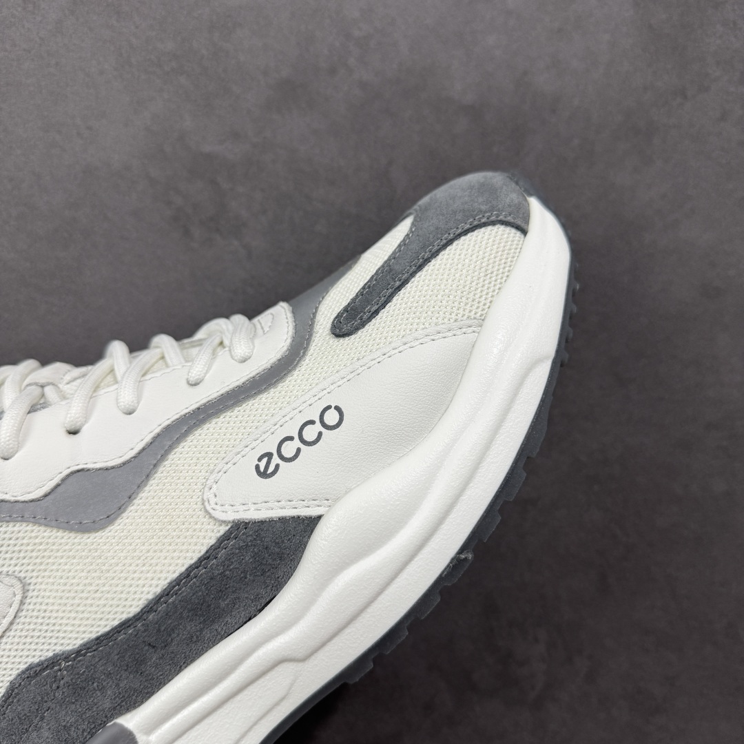  
【广东纯原版本】ECCO爱步男鞋夏季新款时尚运动鞋 潮流拼接华夫鞋健步鞋 复古跑鞋老爹鞋 品质牛皮与