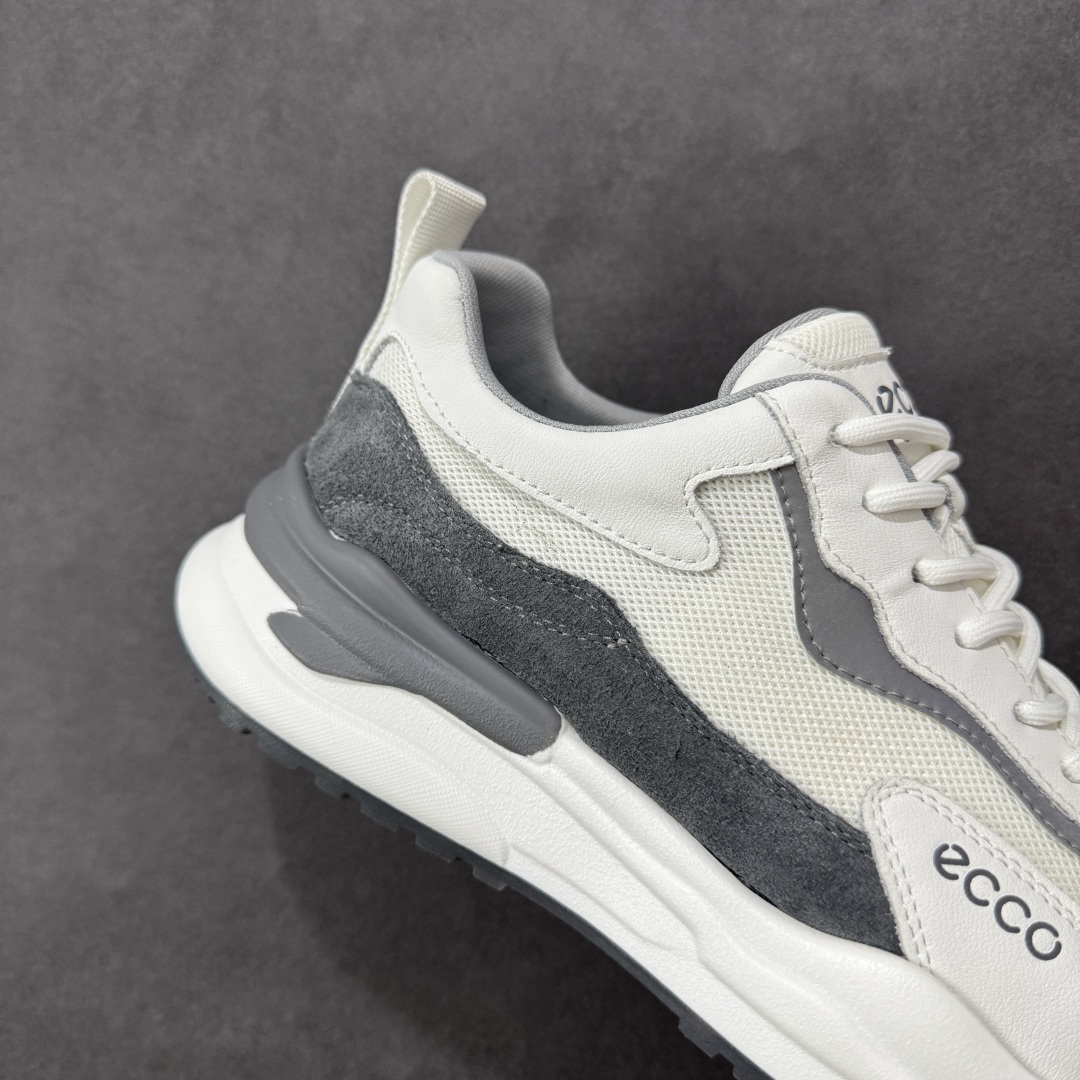 
【广东纯原版本】ECCO爱步男鞋夏季新款时尚运动鞋 潮流拼接华夫鞋健步鞋 复古跑鞋老爹鞋 品质牛皮与