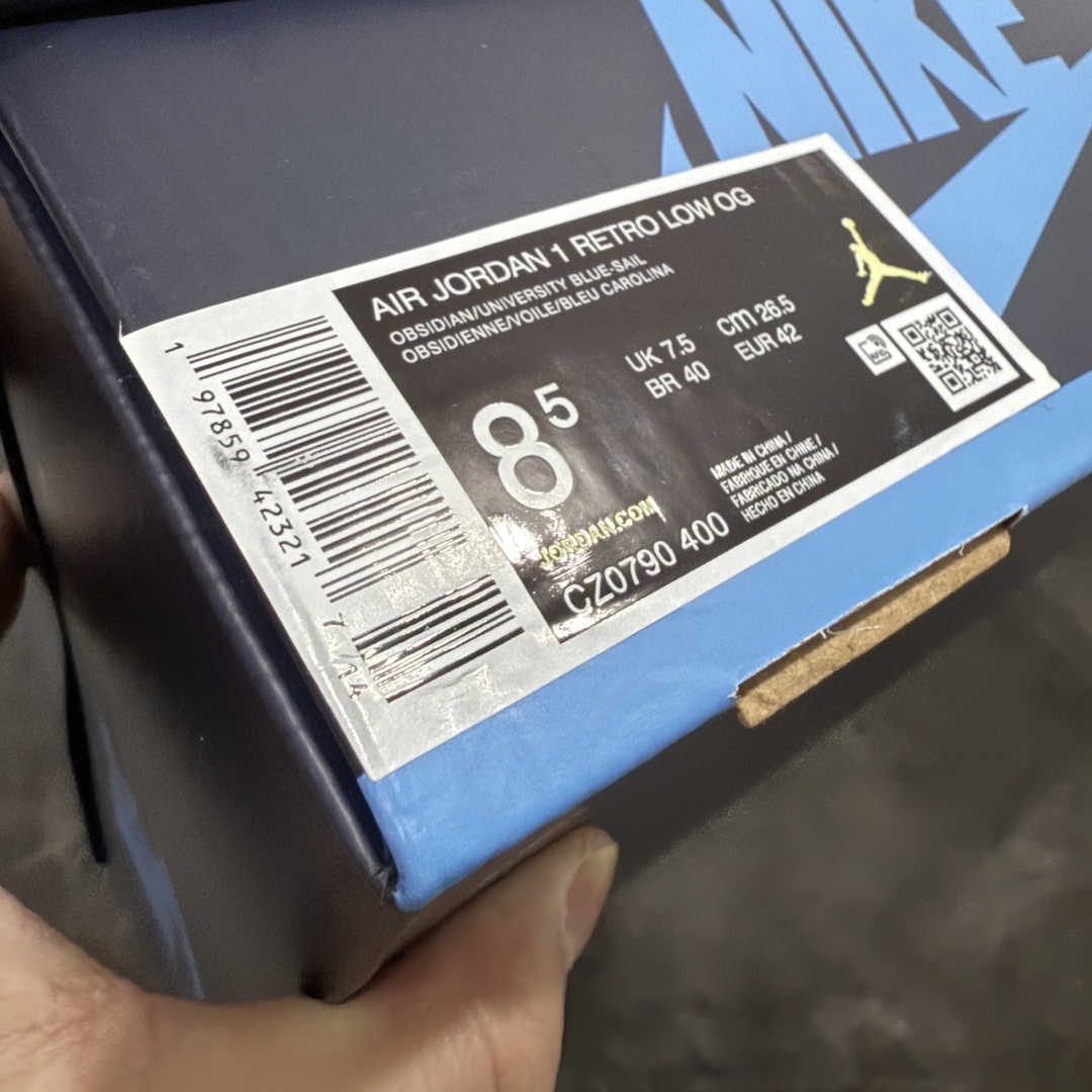 图片[9]-【DT版本】Air Jordan 1 Low AJ1乔1 og低帮文化篮球鞋黑白蓝黑曜石 CZ0790-400 全新og系列出货 国内一线头部知名大厂出品 高端外贸零售专供品质 原鞋原楦头纸板开发 原厂气垫 原厂竖纹防尘纸 极致一眼正品既视感 整体楦型最大限度还原公司正品 尺码：40 40.5 41 42 42.5 43 44 44.5 45 46 47.5-选品中心