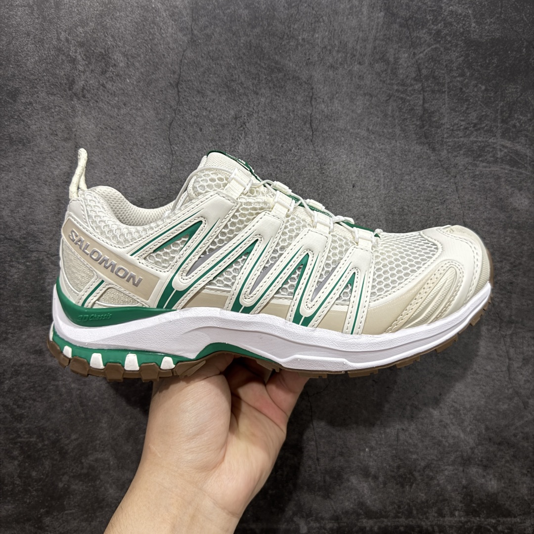 【PZ纯原】SALOMON XA Pro 3D ADV Seaonal萨洛蒙潮流越野机能户外功能鞋 白绿女鞋 478874 全新版本出货 好货不怕晚 品质 细节 材料都是肉眼可以见！ 售前售后也是其它工厂无法匹敌！ 纯原外贸平台特供订单 耗时半年巨作 全套原纸板楦头开发 原厂特供网布配套加持 确保原汁原味 完美呈现版型 原档数据独家私模五层组合大底 男女鞋同步官方开发至46.5 原装Ortholite轻量化鞋垫 中底布带钢印编号 原厂TPU锁扣 进口港宝加持 后跟自然饱满 还原公司包裹性 鞋面采用SENSIFT贴合技术 全方位贴合包裹脚型 鞋跟部鞋底牵引设计 提供强大的抓地性能 更适应野外崎岖不平的道路 其3D ADVANCED CHASSIS底盘 材料轻量大化 钉齿设计更具稳定性 防护性 鞋底易磨损区运用CONTAGRIP高耐磨材料 应对城市硬质路面长距离跑考验 尺码：36 36.5 37.5 38 38.5 39 40-选品中心