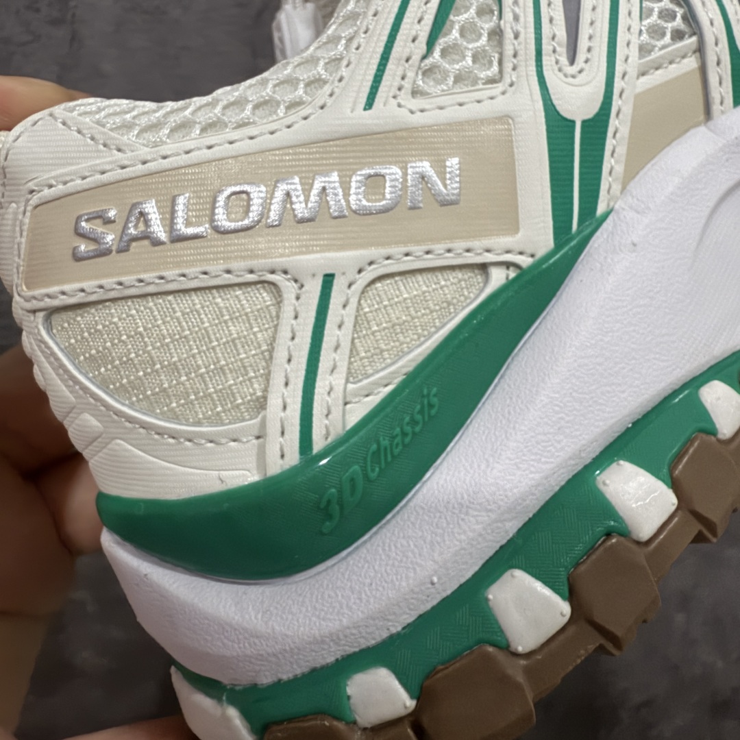 图片[3]-【PZ纯原】SALOMON XA Pro 3D ADV Seaonal萨洛蒙潮流越野机能户外功能鞋 白绿女鞋 478874 全新版本出货 好货不怕晚 品质 细节 材料都是肉眼可以见！ 售前售后也是其它工厂无法匹敌！ 纯原外贸平台特供订单 耗时半年巨作 全套原纸板楦头开发 原厂特供网布配套加持 确保原汁原味 完美呈现版型 原档数据独家私模五层组合大底 男女鞋同步官方开发至46.5 原装Ortholite轻量化鞋垫 中底布带钢印编号 原厂TPU锁扣 进口港宝加持 后跟自然饱满 还原公司包裹性 鞋面采用SENSIFT贴合技术 全方位贴合包裹脚型 鞋跟部鞋底牵引设计 提供强大的抓地性能 更适应野外崎岖不平的道路 其3D ADVANCED CHASSIS底盘 材料轻量大化 钉齿设计更具稳定性 防护性 鞋底易磨损区运用CONTAGRIP高耐磨材料 应对城市硬质路面长距离跑考验 尺码：36 36.5 37.5 38 38.5 39 40-选品中心