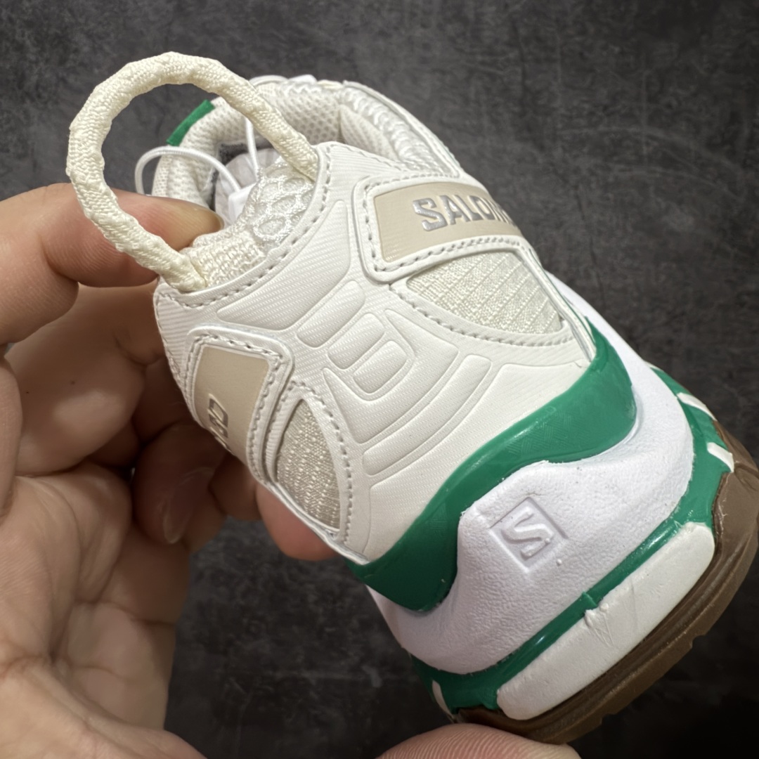 图片[2]-【PZ纯原】SALOMON XA Pro 3D ADV Seaonal萨洛蒙潮流越野机能户外功能鞋 白绿女鞋 478874 全新版本出货 好货不怕晚 品质 细节 材料都是肉眼可以见！ 售前售后也是其它工厂无法匹敌！ 纯原外贸平台特供订单 耗时半年巨作 全套原纸板楦头开发 原厂特供网布配套加持 确保原汁原味 完美呈现版型 原档数据独家私模五层组合大底 男女鞋同步官方开发至46.5 原装Ortholite轻量化鞋垫 中底布带钢印编号 原厂TPU锁扣 进口港宝加持 后跟自然饱满 还原公司包裹性 鞋面采用SENSIFT贴合技术 全方位贴合包裹脚型 鞋跟部鞋底牵引设计 提供强大的抓地性能 更适应野外崎岖不平的道路 其3D ADVANCED CHASSIS底盘 材料轻量大化 钉齿设计更具稳定性 防护性 鞋底易磨损区运用CONTAGRIP高耐磨材料 应对城市硬质路面长距离跑考验 尺码：36 36.5 37.5 38 38.5 39 40-选品中心