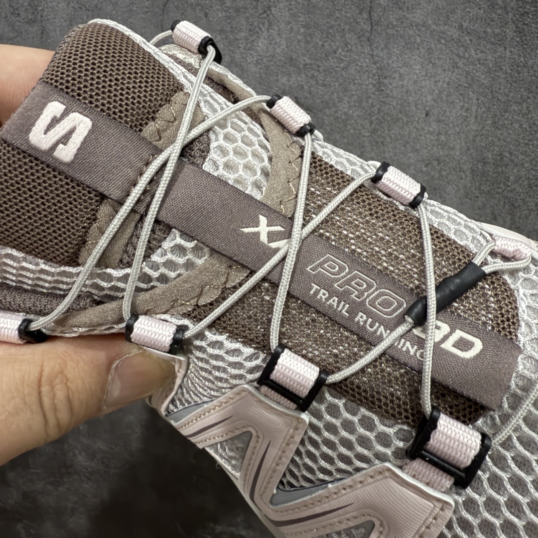 全新版本出货 纯原大厂出品 萨洛蒙 Salomon XA PRO 3D 户外轻便机能鞋 银云灰