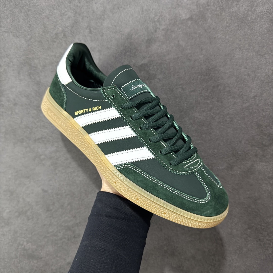 图片[3]-【正确版】Adidas Handball Spezial 官方正确版本 阿迪达斯经典款 复古休闲板鞋 全鞋采用反毛皮制作 牛筋耐磨大底 承载青春情怀的板鞋 经典三条杠装饰鞋侧 品牌辨识度清晰 货号：JP7067 尺码：36 36.5 37 38 38.5 39 40 40.5 41 42 42.5 43 44 45-选品中心