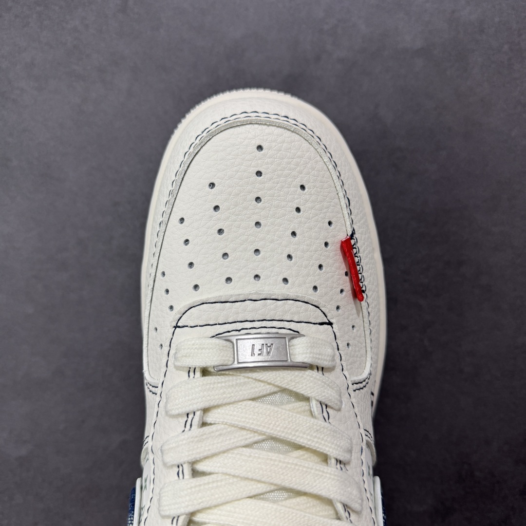 图片[8]-【定制版】Nike Air Force 1 Low 07 x Louis Vuitton LV白蓝双小勾 原楦头原纸板 打造纯正低帮空军版型 专注外贸渠道 全掌内置蜂窝气垫 原盒配件 原厂中底钢印、拉帮完美 货号：YX5066 342 尺码：36 36.5 37.5 38 38.5 39 40 40.5 41 42 42.5 43 44 44.5 45-选品中心