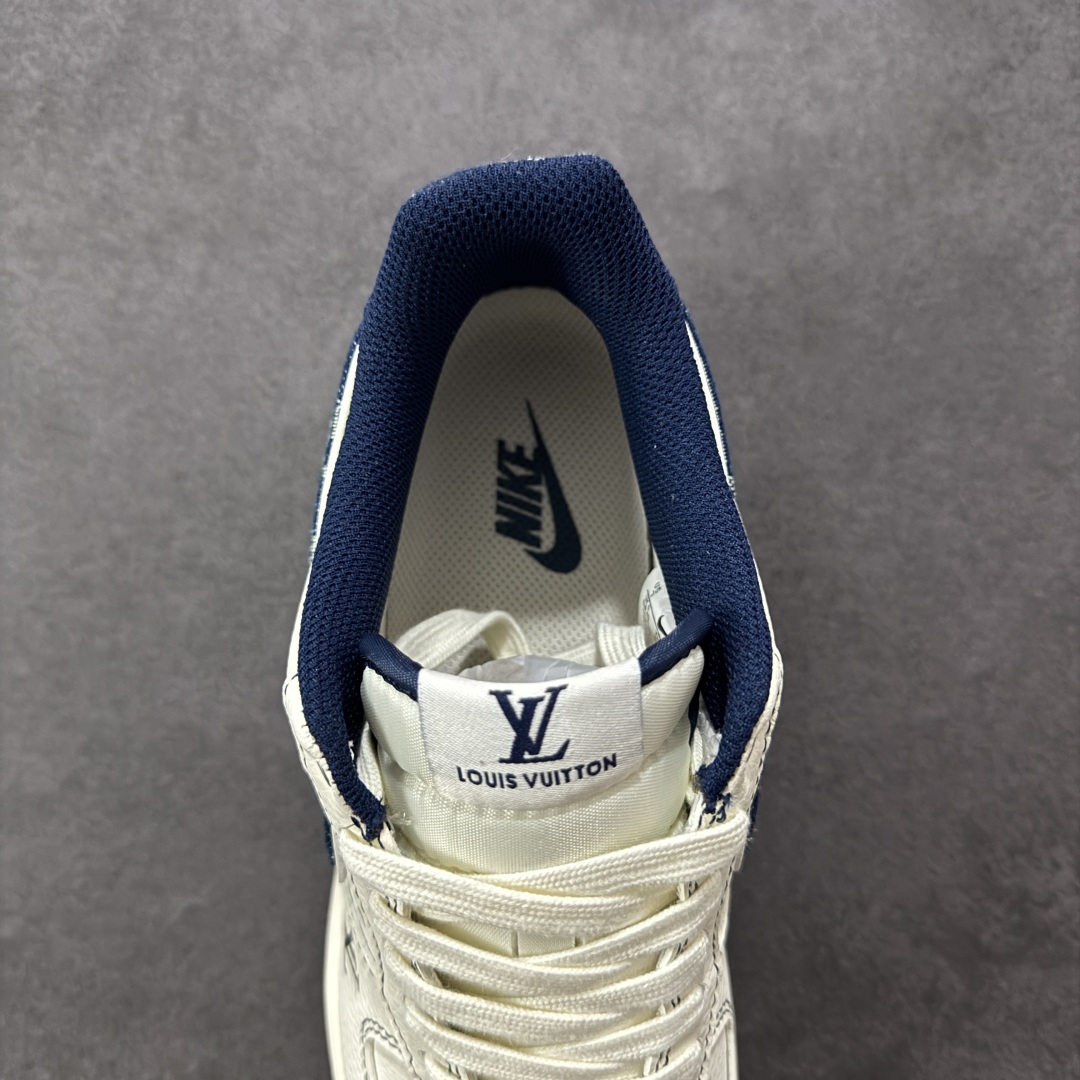 图片[7]-【定制版】Nike Air Force 1 Low 07 x Louis Vuitton LV白蓝双小勾 原楦头原纸板 打造纯正低帮空军版型 专注外贸渠道 全掌内置蜂窝气垫 原盒配件 原厂中底钢印、拉帮完美 货号：YX5066 342 尺码：36 36.5 37.5 38 38.5 39 40 40.5 41 42 42.5 43 44 44.5 45-选品中心