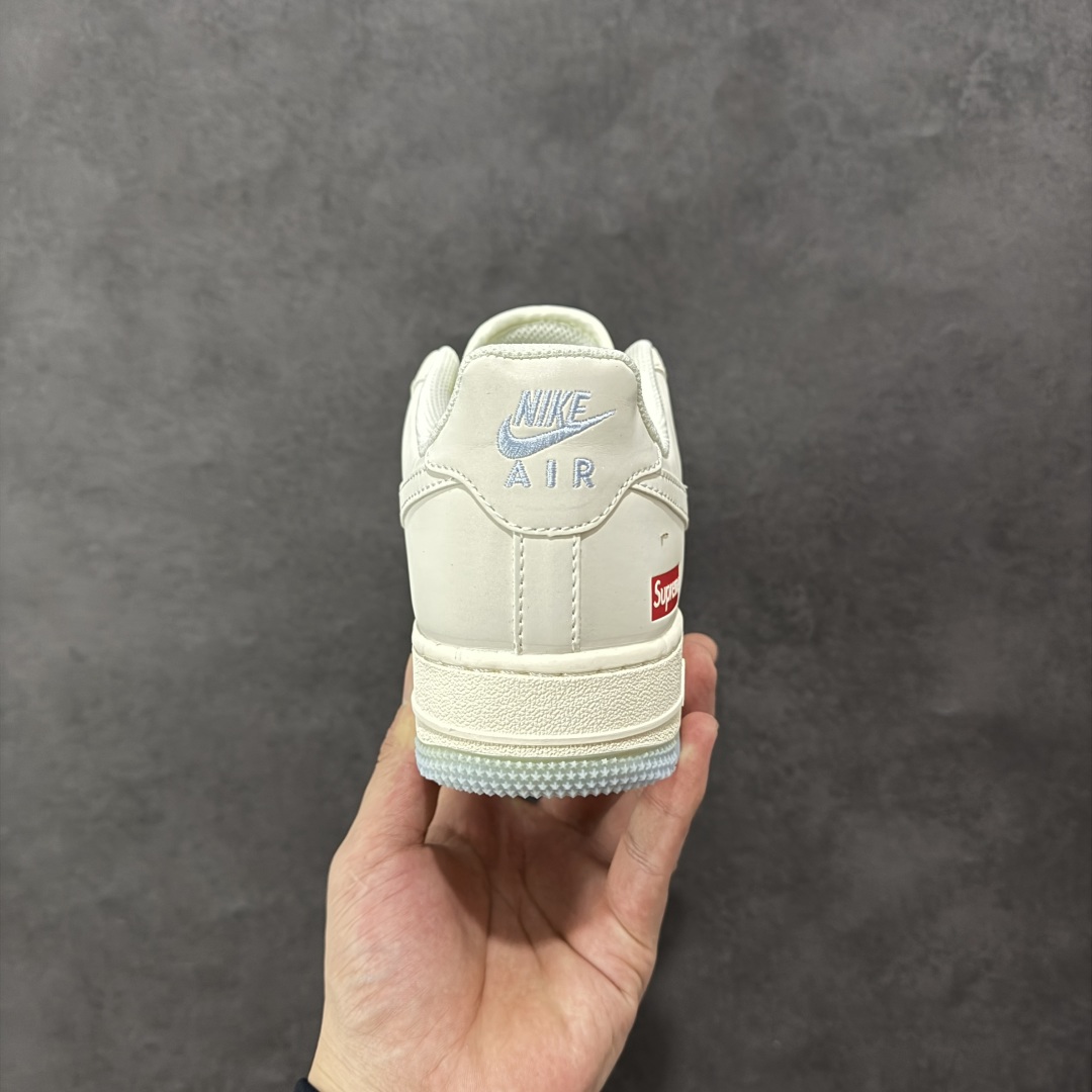 图片[4]-【定制版】Nike Air Force 1\’07 Low Supreme联名 双拼米蓝 空军一号低帮休闲板鞋 XX3168-179  #定制皮料 定制鞋盒 原楦原纸板 纯正空军版型 内置全掌气垫  尺码：36 36.5 37.5 38 38.5 39 40 40.5 41 42 42.5 43 44 44.5 45-选品中心