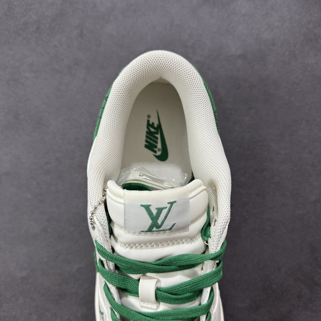 图片[7]-【定制版】Nike SB Dunk Low LV联名 绿色牛仔 周年高端定制 低帮休闲板鞋 SC9772-805  #定制鞋盒 大厂纯原品质出货 超高清洁度 皮料切割干净无任何毛边 细节完美   尺码：36 36.5 37.5 38 38.5 39 40 40.5 41 42 42.5 43 44 44.5 45-选品中心