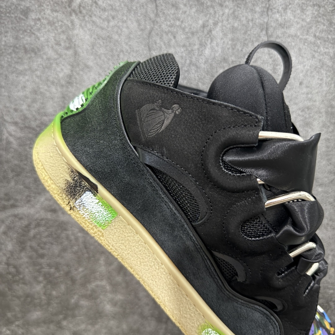 图片[7]-【X1莞产顶级】原版一比一开发 高订制版全网独家 市售顶级版本 外贸鬼佬指令订单最大到47 Lanvin Curb Sneakers 浪凡面包鞋 泼墨色东莞纯原 高端定制版 LANVIN浪凡三代 最新走秀款Curb系列 休闲运动面包鞋 官网一出热度火爆整个全球 各大网红也疯狂上脚 原版一比一开模重工艺制作 全鞋身采用东莞代工厂进口牛皮/环保牛反绒 进口电脑针车 数控针距精准无差 鞋头面冲孔整齐利落 金钢网织物 随机3D电喷泼墨 原磨具私模双色TPU大底 内里柔软透气太空棉面料 原版一致定制鞋带 全套原版一致包装。 尺码：35 36 37 38 39 40 41 42 43 44 45 46 47-选品中心