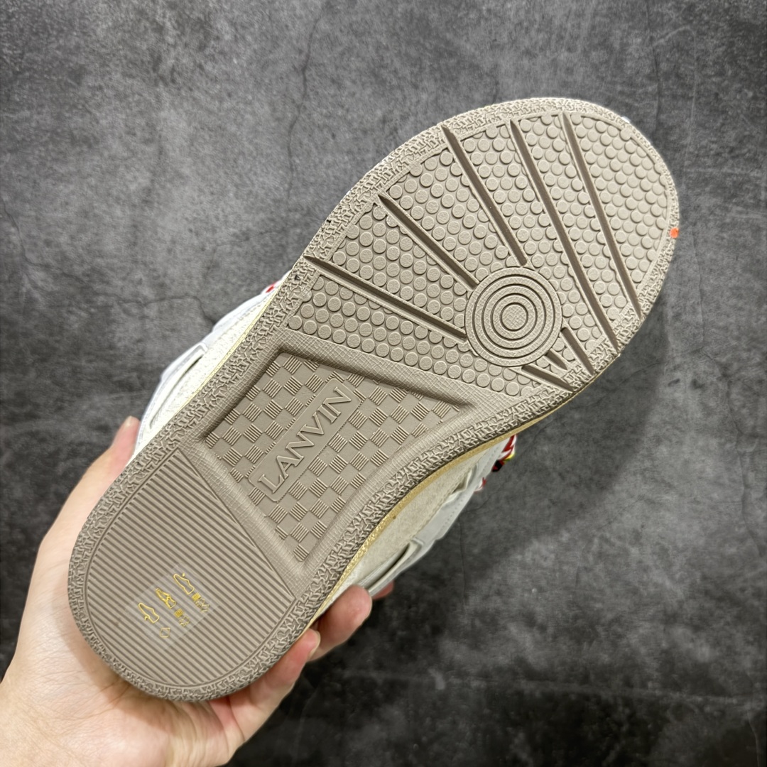 图片[9]-【X1莞产顶级】原版一比一开发 高订制版全网独家 市售顶级版本 外贸鬼佬指令订单最大到47 Lanvin Curb Sneakers 浪凡面包鞋 泼墨色东莞纯原 高端定制版 LANVIN浪凡三代 最新走秀款Curb系列 休闲运动面包鞋 官网一出热度火爆整个全球 各大网红也疯狂上脚 原版一比一开模重工艺制作 全鞋身采用东莞代工厂进口牛皮/环保牛反绒 进口电脑针车 数控针距精准无差 鞋头面冲孔整齐利落 金钢网织物 随机3D电喷泼墨 原磨具私模双色TPU大底 内里柔软透气太空棉面料 原版一致定制鞋带 全套原版一致包装。 尺码：35 36 37 38 39 40 41 42 43 44 45 46 47-选品中心