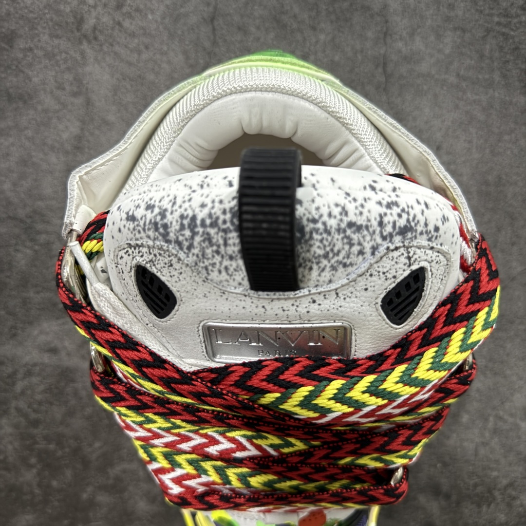 图片[8]-【X1莞产顶级】原版一比一开发 高订制版全网独家 市售顶级版本 外贸鬼佬指令订单最大到47 Lanvin Curb Sneakers 浪凡面包鞋 泼墨色东莞纯原 高端定制版 LANVIN浪凡三代 最新走秀款Curb系列 休闲运动面包鞋 官网一出热度火爆整个全球 各大网红也疯狂上脚 原版一比一开模重工艺制作 全鞋身采用东莞代工厂进口牛皮/环保牛反绒 进口电脑针车 数控针距精准无差 鞋头面冲孔整齐利落 金钢网织物 随机3D电喷泼墨 原磨具私模双色TPU大底 内里柔软透气太空棉面料 原版一致定制鞋带 全套原版一致包装。 尺码：35 36 37 38 39 40 41 42 43 44 45 46 47-选品中心