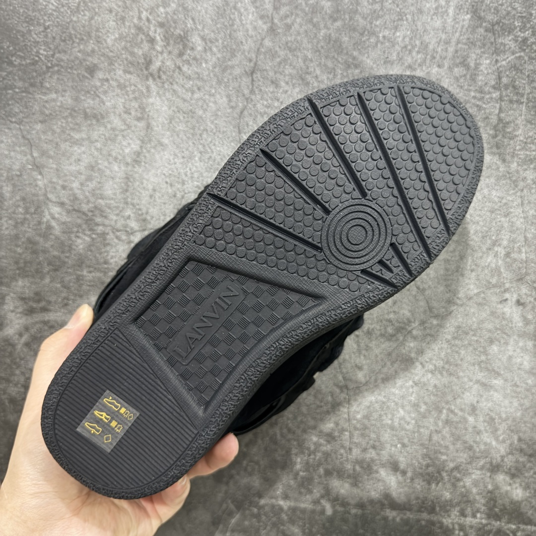 图片[9]-【X1莞产顶级】 原版一比一开发 高订制版全网独家 市售顶级版本 外贸鬼佬指令订单最大到47 Lanvin Curb Sneakers 浪凡面包鞋 基础款经典色东莞纯原 高端定制版 LANVIN浪凡三代 最新走秀款Curb系列 休闲运动面包鞋 官网一出热度火爆整个全球 各大网红也疯狂上脚 原版一比一开模重工艺制作 全鞋身采用东莞代工厂进口牛皮/环保牛反绒 进口电脑针车 数控针距精准无差 鞋头面冲孔整齐利落 金钢网织物 随机3D电喷泼墨 原磨具私模双色TPU大底 内里柔软透气太空棉面料 原版一致定制鞋带 全套原版一致包装。 尺码：35 36 37 38 39 40 41 42 43 44 45 46 47-选品中心