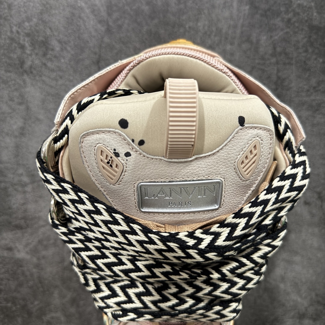 图片[8]-【X1莞产顶级】原版一比一开发 高订制版全网独家 市售顶级版本 外贸鬼佬指令订单最大到47 Lanvin Curb Sneakers 浪凡面包鞋 泼墨色东莞纯原 高端定制版 LANVIN浪凡三代 最新走秀款Curb系列 休闲运动面包鞋 官网一出热度火爆整个全球 各大网红也疯狂上脚 原版一比一开模重工艺制作 全鞋身采用东莞代工厂进口牛皮/环保牛反绒 进口电脑针车 数控针距精准无差 鞋头面冲孔整齐利落 金钢网织物 随机3D电喷泼墨 原磨具私模双色TPU大底 内里柔软透气太空棉面料 原版一致定制鞋带 全套原版一致包装。 尺码：35 36 37 38 39 40 41 42 43 44 45 46 47-选品中心