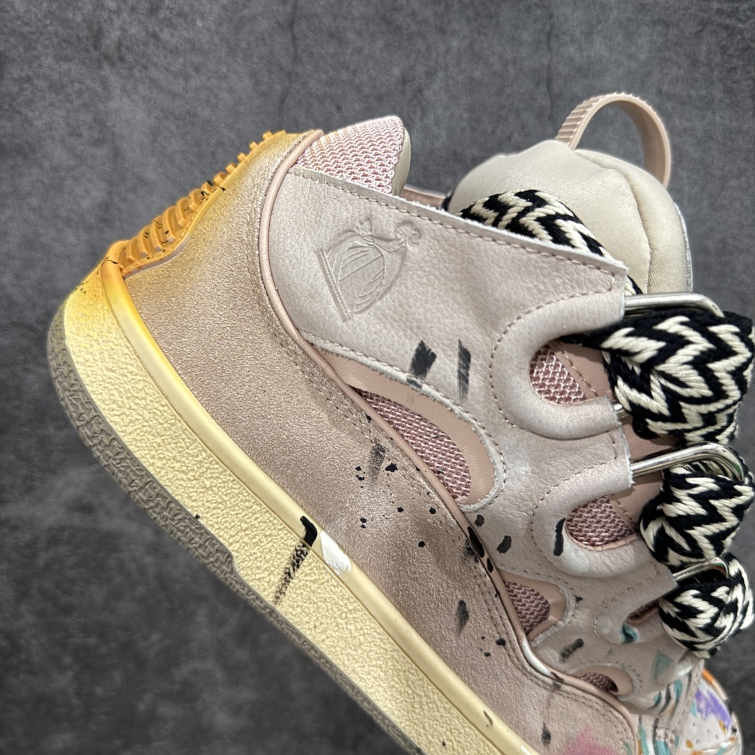 图片[7]-【X1莞产顶级】原版一比一开发 高订制版全网独家 市售顶级版本 外贸鬼佬指令订单最大到47 Lanvin Curb Sneakers 浪凡面包鞋 泼墨色东莞纯原 高端定制版 LANVIN浪凡三代 最新走秀款Curb系列 休闲运动面包鞋 官网一出热度火爆整个全球 各大网红也疯狂上脚 原版一比一开模重工艺制作 全鞋身采用东莞代工厂进口牛皮/环保牛反绒 进口电脑针车 数控针距精准无差 鞋头面冲孔整齐利落 金钢网织物 随机3D电喷泼墨 原磨具私模双色TPU大底 内里柔软透气太空棉面料 原版一致定制鞋带 全套原版一致包装。 尺码：35 36 37 38 39 40 41 42 43 44 45 46 47-选品中心