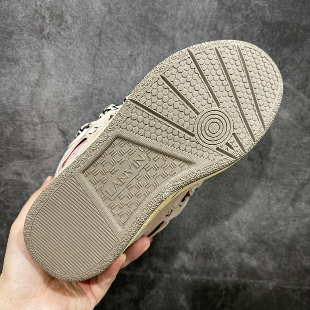 图片[9]-【X1莞产顶级】原版一比一开发 高订制版全网独家 市售顶级版本 外贸鬼佬指令订单最大到47 Lanvin Curb Sneakers 浪凡面包鞋 泼墨色东莞纯原 高端定制版 LANVIN浪凡三代 最新走秀款Curb系列 休闲运动面包鞋 官网一出热度火爆整个全球 各大网红也疯狂上脚 原版一比一开模重工艺制作 全鞋身采用东莞代工厂进口牛皮/环保牛反绒 进口电脑针车 数控针距精准无差 鞋头面冲孔整齐利落 金钢网织物 随机3D电喷泼墨 原磨具私模双色TPU大底 内里柔软透气太空棉面料 原版一致定制鞋带 全套原版一致包装。 尺码：35 36 37 38 39 40 41 42 43 44 45 46 47-选品中心
