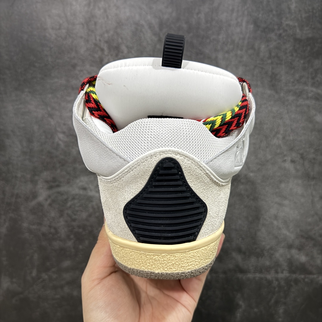 图片[4]-【X1莞产顶级】 原版一比一开发 高订制版全网独家 市售顶级版本 外贸鬼佬指令订单最大到47 Lanvin Curb Sneakers 浪凡面包鞋 基础款经典色东莞纯原 高端定制版 LANVIN浪凡三代 最新走秀款Curb系列 休闲运动面包鞋 官网一出热度火爆整个全球 各大网红也疯狂上脚 原版一比一开模重工艺制作 全鞋身采用东莞代工厂进口牛皮/环保牛反绒 进口电脑针车 数控针距精准无差 鞋头面冲孔整齐利落 金钢网织物 随机3D电喷泼墨 原磨具私模双色TPU大底 内里柔软透气太空棉面料 原版一致定制鞋带 全套原版一致包装。 尺码：35 36 37 38 39 40 41 42 43 44 45 46 47-选品中心