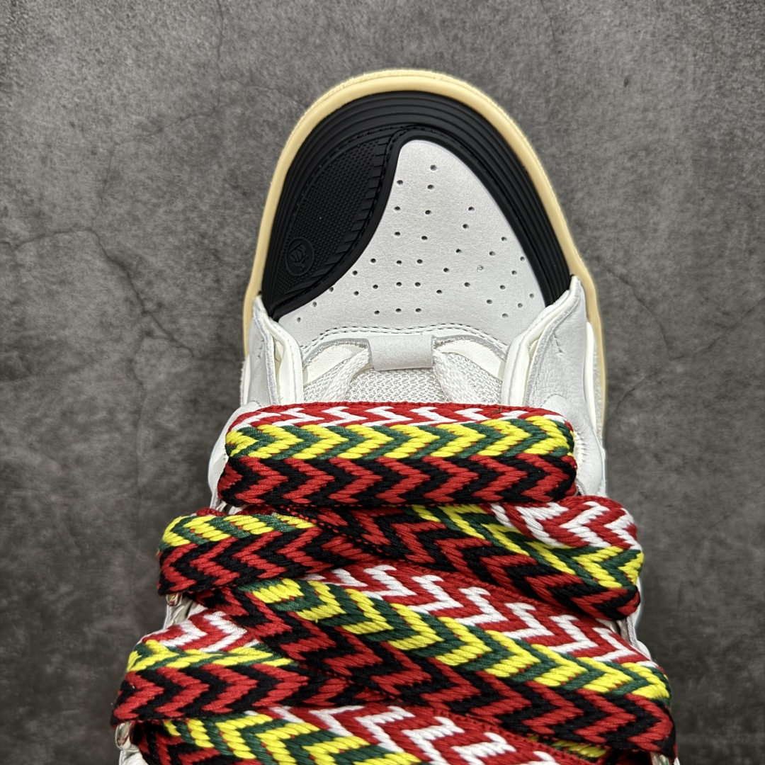 图片[5]-【X1莞产顶级】 原版一比一开发 高订制版全网独家 市售顶级版本 外贸鬼佬指令订单最大到47 Lanvin Curb Sneakers 浪凡面包鞋 基础款经典色东莞纯原 高端定制版 LANVIN浪凡三代 最新走秀款Curb系列 休闲运动面包鞋 官网一出热度火爆整个全球 各大网红也疯狂上脚 原版一比一开模重工艺制作 全鞋身采用东莞代工厂进口牛皮/环保牛反绒 进口电脑针车 数控针距精准无差 鞋头面冲孔整齐利落 金钢网织物 随机3D电喷泼墨 原磨具私模双色TPU大底 内里柔软透气太空棉面料 原版一致定制鞋带 全套原版一致包装。 尺码：35 36 37 38 39 40 41 42 43 44 45 46 47-选品中心