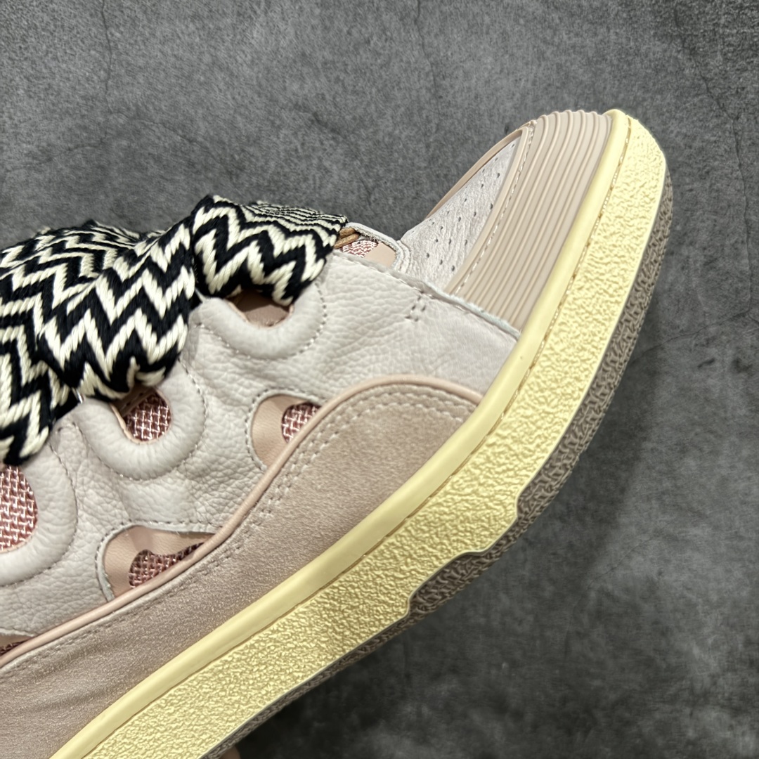 图片[6]-【X1莞产顶级】 原版一比一开发 高订制版全网独家 市售顶级版本 外贸鬼佬指令订单最大到47 Lanvin Curb Sneakers 浪凡面包鞋 基础款经典色东莞纯原 高端定制版 LANVIN浪凡三代 最新走秀款Curb系列 休闲运动面包鞋 官网一出热度火爆整个全球 各大网红也疯狂上脚 原版一比一开模重工艺制作 全鞋身采用东莞代工厂进口牛皮/环保牛反绒 进口电脑针车 数控针距精准无差 鞋头面冲孔整齐利落 金钢网织物 随机3D电喷泼墨 原磨具私模双色TPU大底 内里柔软透气太空棉面料 原版一致定制鞋带 全套原版一致包装。 尺码：35 36 37 38 39 40 41 42 43 44 45 46 47-选品中心