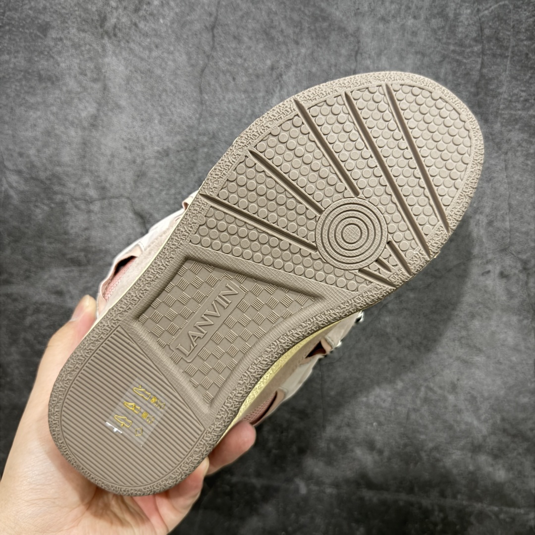 图片[9]-【X1莞产顶级】 原版一比一开发 高订制版全网独家 市售顶级版本 外贸鬼佬指令订单最大到47 Lanvin Curb Sneakers 浪凡面包鞋 基础款经典色东莞纯原 高端定制版 LANVIN浪凡三代 最新走秀款Curb系列 休闲运动面包鞋 官网一出热度火爆整个全球 各大网红也疯狂上脚 原版一比一开模重工艺制作 全鞋身采用东莞代工厂进口牛皮/环保牛反绒 进口电脑针车 数控针距精准无差 鞋头面冲孔整齐利落 金钢网织物 随机3D电喷泼墨 原磨具私模双色TPU大底 内里柔软透气太空棉面料 原版一致定制鞋带 全套原版一致包装。 尺码：35 36 37 38 39 40 41 42 43 44 45 46 47-选品中心