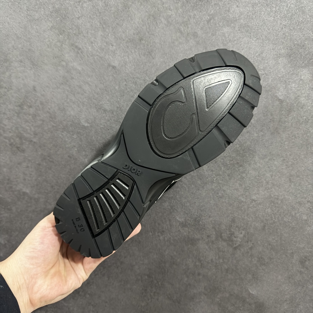 图片[9]-【公司级版本】迪奥/Dior B30 Low-Top Sneaker B30系列低帮经典老爹风系带复古休闲运动慢跑鞋 #原楦原纸版数据开发 #采用粒面牛剖革组合网织布鞋面材质 #正确吸汗网布贴合海玻璃CD压纹鞋垫 #独家开发TPU弹力中底组合TR光泽耐韧锯齿橡胶大底❗️ 尺码：40 41 42 43 44 45 46-选品中心