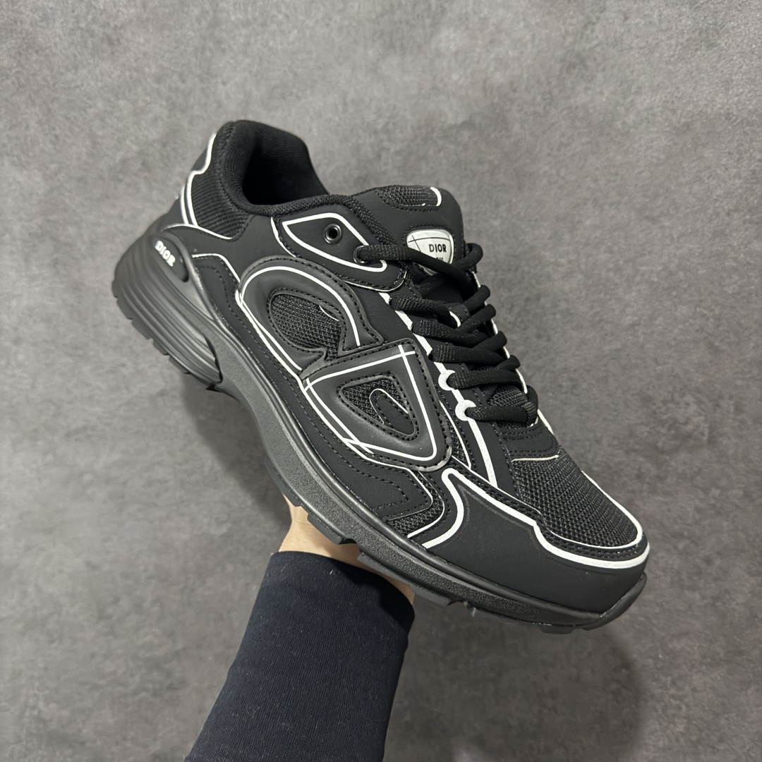 图片[3]-【公司级版本】迪奥/Dior B30 Low-Top Sneaker B30系列低帮经典老爹风系带复古休闲运动慢跑鞋 #原楦原纸版数据开发 #采用粒面牛剖革组合网织布鞋面材质 #正确吸汗网布贴合海玻璃CD压纹鞋垫 #独家开发TPU弹力中底组合TR光泽耐韧锯齿橡胶大底❗️ 尺码：40 41 42 43 44 45 46-选品中心