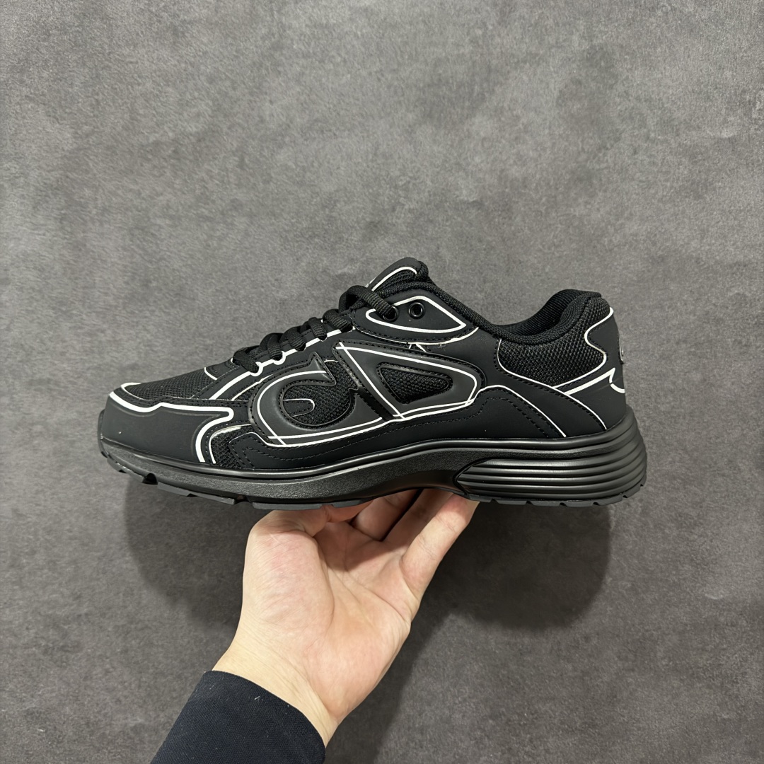 图片[2]-【公司级版本】迪奥/Dior B30 Low-Top Sneaker B30系列低帮经典老爹风系带复古休闲运动慢跑鞋 #原楦原纸版数据开发 #采用粒面牛剖革组合网织布鞋面材质 #正确吸汗网布贴合海玻璃CD压纹鞋垫 #独家开发TPU弹力中底组合TR光泽耐韧锯齿橡胶大底❗️ 尺码：40 41 42 43 44 45 46-选品中心