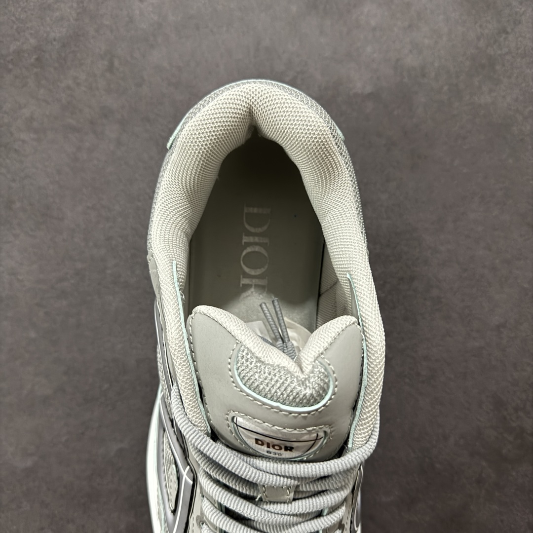图片[7]-【公司级版本】迪奥/Dior B30 Low-Top Sneaker B30系列低帮经典老爹风系带复古休闲运动慢跑鞋 #原楦原纸版数据开发 #采用粒面牛剖革组合网织布鞋面材质 #正确吸汗网布贴合海玻璃CD压纹鞋垫 #独家开发TPU弹力中底组合TR光泽耐韧锯齿橡胶大底❗️ 尺码：40 41 42 43 44 45 46-选品中心