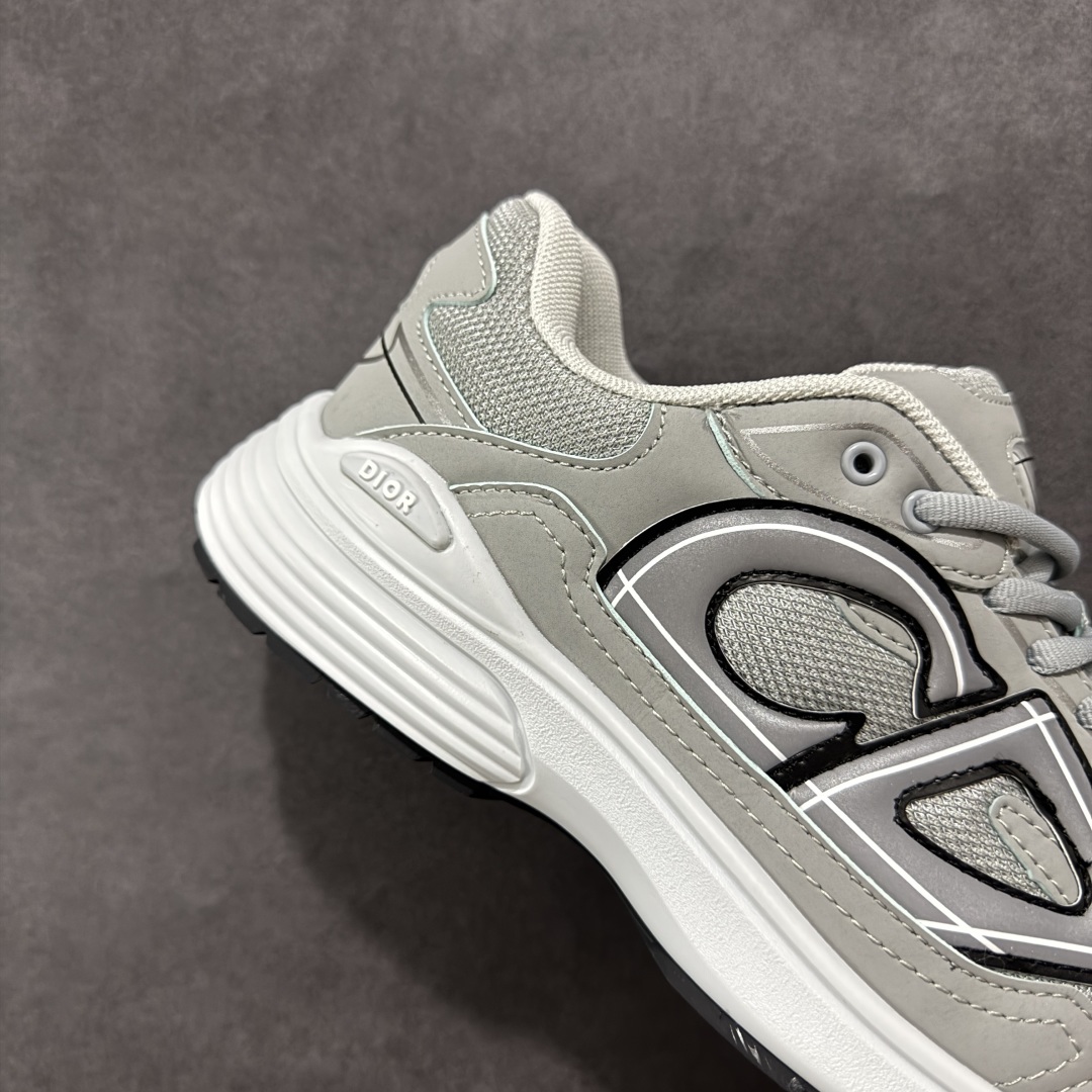 图片[6]-【公司级版本】迪奥/Dior B30 Low-Top Sneaker B30系列低帮经典老爹风系带复古休闲运动慢跑鞋 #原楦原纸版数据开发 #采用粒面牛剖革组合网织布鞋面材质 #正确吸汗网布贴合海玻璃CD压纹鞋垫 #独家开发TPU弹力中底组合TR光泽耐韧锯齿橡胶大底❗️ 尺码：40 41 42 43 44 45 46-选品中心