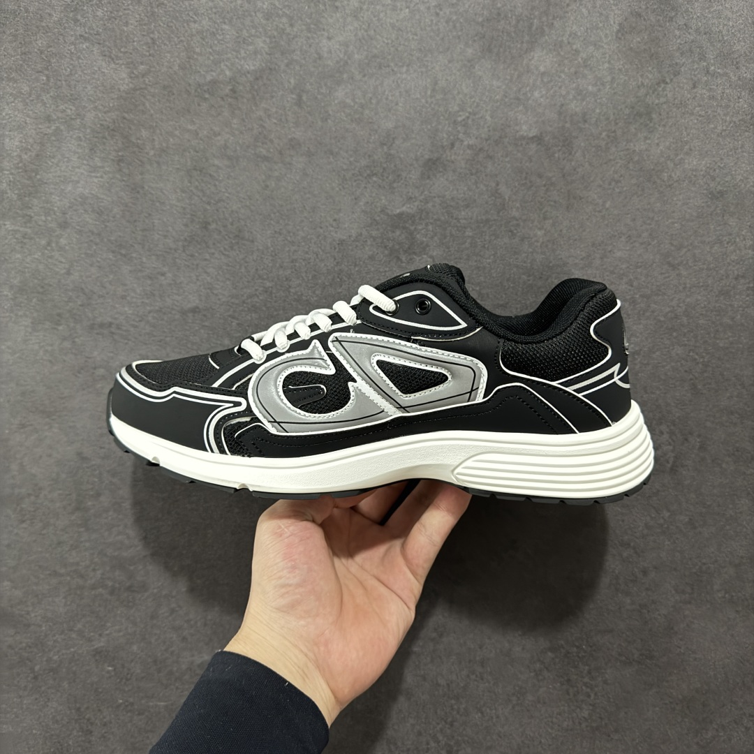 图片[2]-【公司级版本】迪奥/Dior B30 Low-Top Sneaker B30系列低帮经典老爹风系带复古休闲运动慢跑鞋 #原楦原纸版数据开发 #采用粒面牛剖革组合网织布鞋面材质 #正确吸汗网布贴合海玻璃CD压纹鞋垫 #独家开发TPU弹力中底组合TR光泽耐韧锯齿橡胶大底❗️ 尺码：40 41 42 43 44 45 46-选品中心