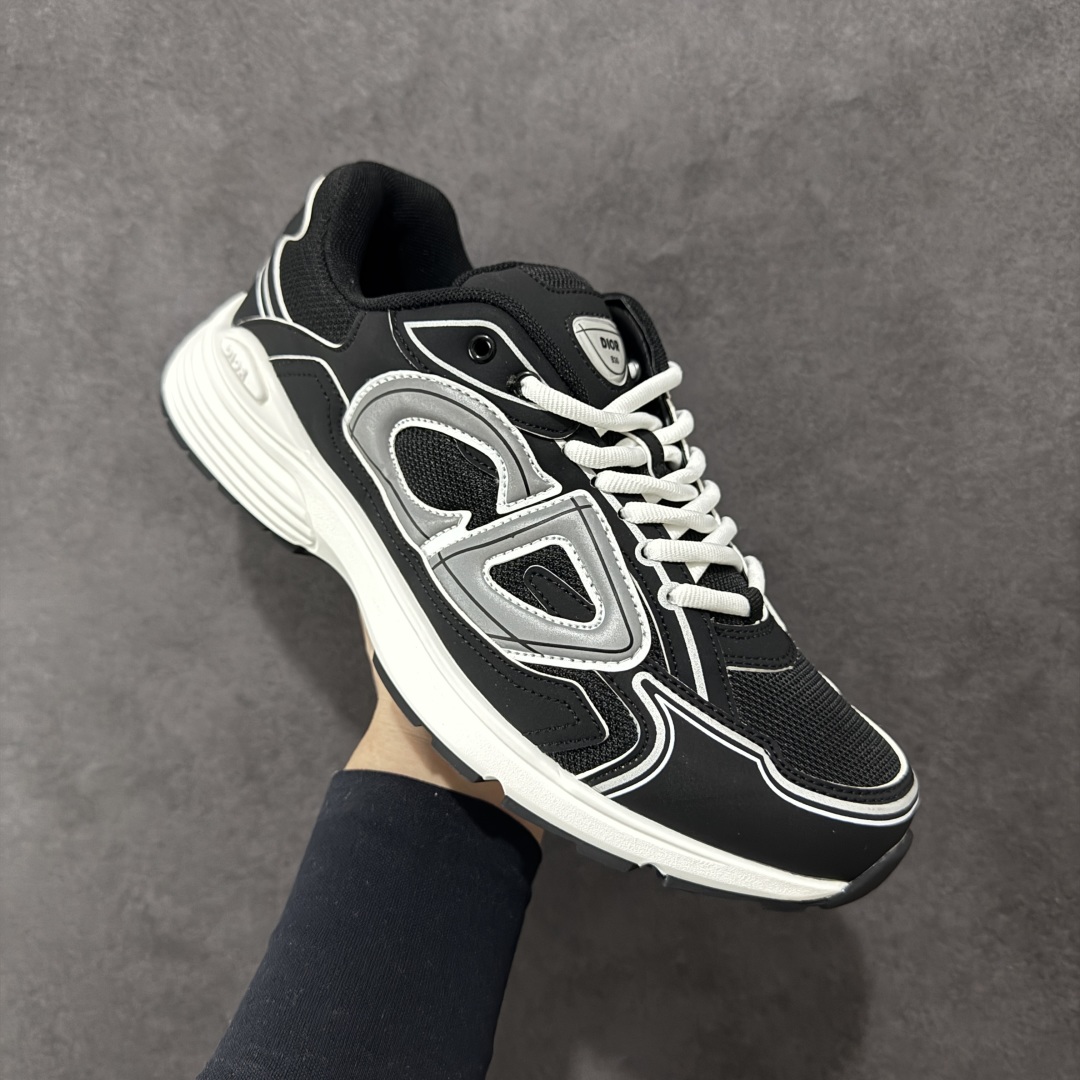 图片[3]-【公司级版本】迪奥/Dior B30 Low-Top Sneaker B30系列低帮经典老爹风系带复古休闲运动慢跑鞋 #原楦原纸版数据开发 #采用粒面牛剖革组合网织布鞋面材质 #正确吸汗网布贴合海玻璃CD压纹鞋垫 #独家开发TPU弹力中底组合TR光泽耐韧锯齿橡胶大底❗️ 尺码：40 41 42 43 44 45 46-选品中心