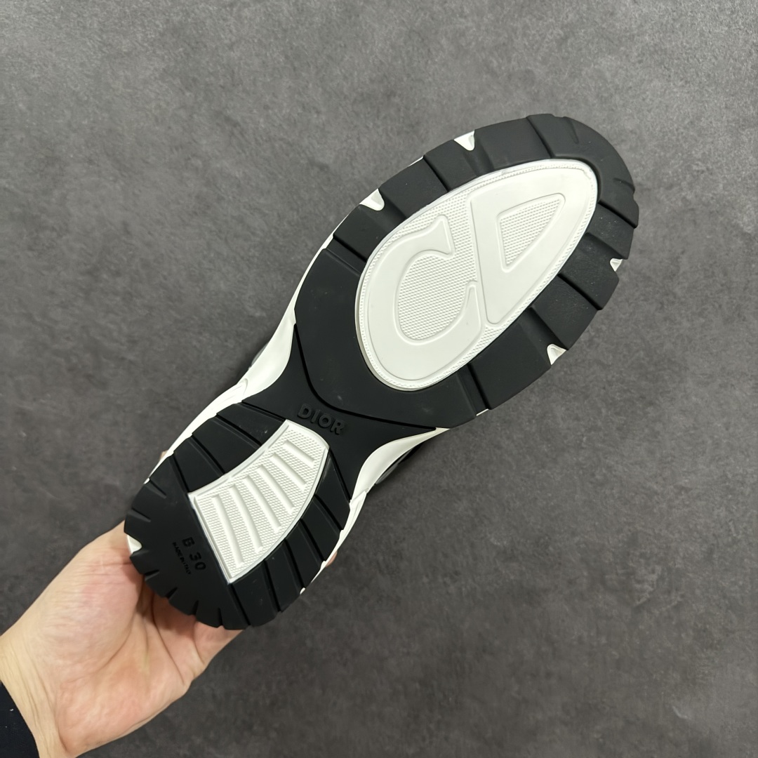 图片[9]-【公司级版本】迪奥/Dior B30 Low-Top Sneaker B30系列低帮经典老爹风系带复古休闲运动慢跑鞋 #原楦原纸版数据开发 #采用粒面牛剖革组合网织布鞋面材质 #正确吸汗网布贴合海玻璃CD压纹鞋垫 #独家开发TPU弹力中底组合TR光泽耐韧锯齿橡胶大底❗️ 尺码：40 41 42 43 44 45 46-选品中心