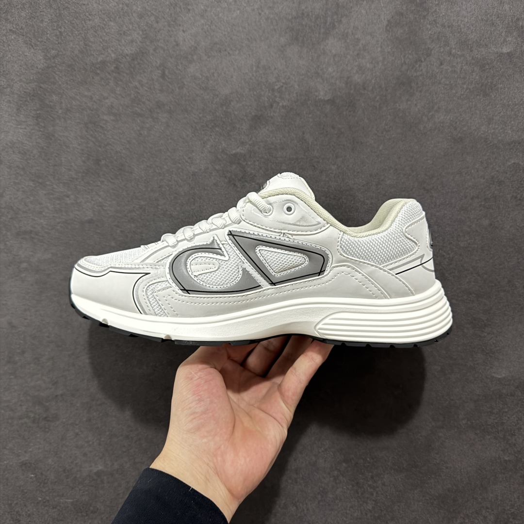 图片[2]-【公司级版本】迪奥/Dior B30 Low-Top Sneaker B30系列低帮经典老爹风系带复古休闲运动慢跑鞋 #原楦原纸版数据开发 #采用粒面牛剖革组合网织布鞋面材质 #正确吸汗网布贴合海玻璃CD压纹鞋垫 #独家开发TPU弹力中底组合TR光泽耐韧锯齿橡胶大底❗️ 尺码：40 41 42 43 44 45 46-选品中心