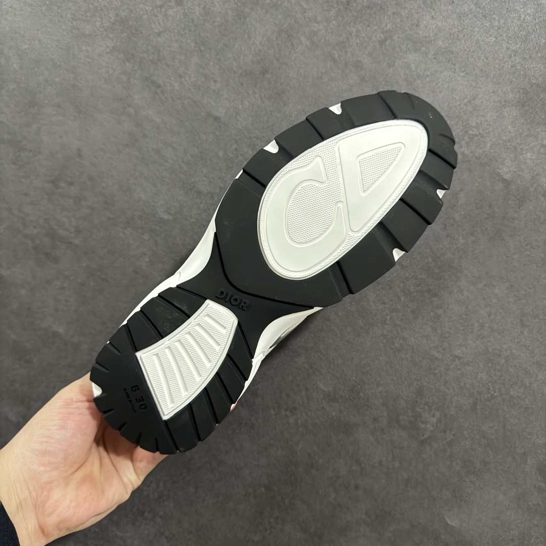 图片[9]-【公司级版本】迪奥/Dior B30 Low-Top Sneaker B30系列低帮经典老爹风系带复古休闲运动慢跑鞋 #原楦原纸版数据开发 #采用粒面牛剖革组合网织布鞋面材质 #正确吸汗网布贴合海玻璃CD压纹鞋垫 #独家开发TPU弹力中底组合TR光泽耐韧锯齿橡胶大底❗️ 尺码：40 41 42 43 44 45 46-选品中心