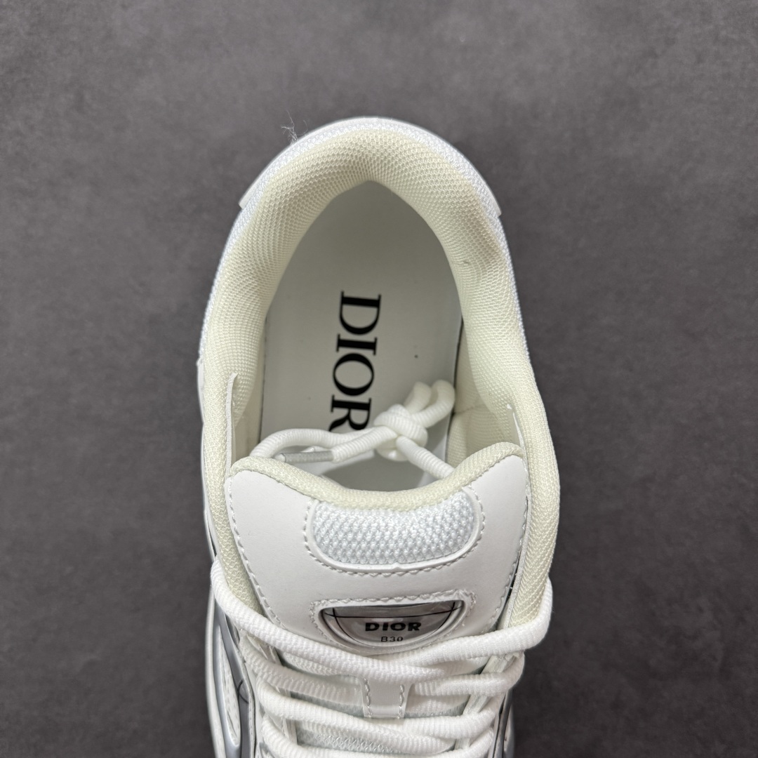 图片[7]-【公司级版本】迪奥/Dior B30 Low-Top Sneaker B30系列低帮经典老爹风系带复古休闲运动慢跑鞋 #原楦原纸版数据开发 #采用粒面牛剖革组合网织布鞋面材质 #正确吸汗网布贴合海玻璃CD压纹鞋垫 #独家开发TPU弹力中底组合TR光泽耐韧锯齿橡胶大底❗️ 尺码：40 41 42 43 44 45 46-选品中心